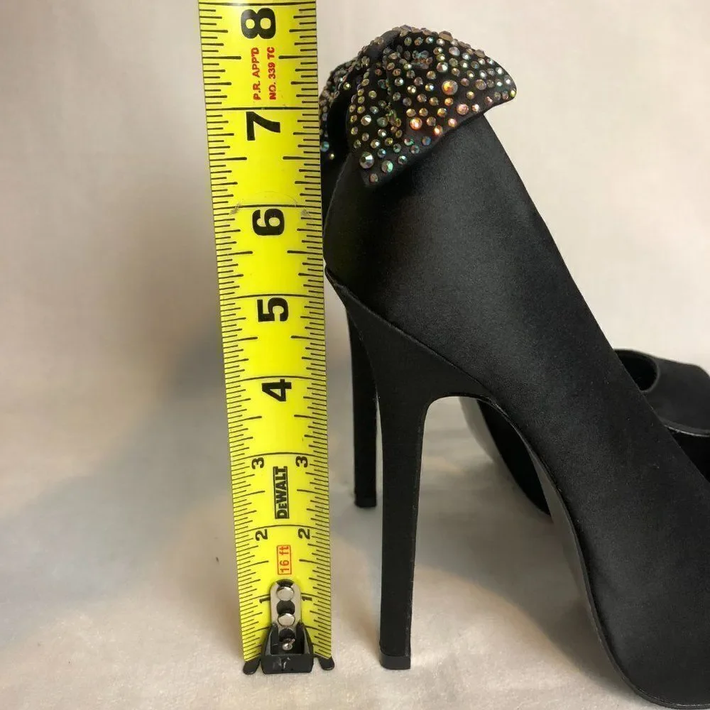Steve Madden Black Shimma Stiletto shoes 7M.                          SC